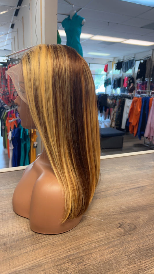 LK P4/27 highlight Straight Lace Wig